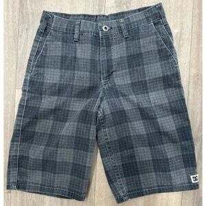 DC Shoes Chino Shorts Gray Plaid Skate Y2K Men’s Size 27